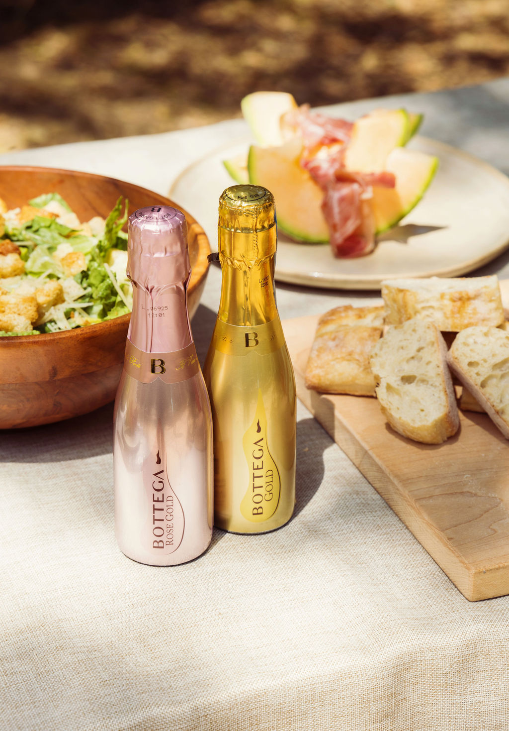 Mini Bottega Gold and Rose Gold Mini Prosecco